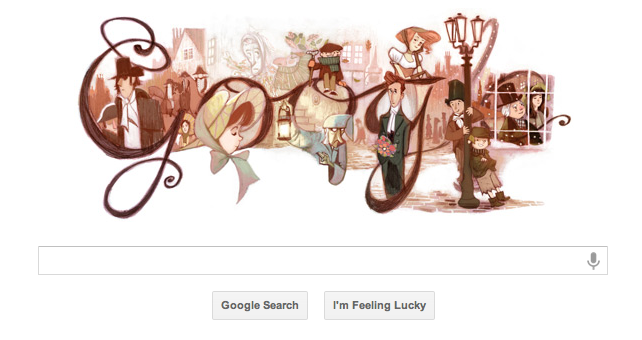 charles-dickens-200th-birthday-doodle-7th-february-2012 charles-dickens-200th-birthday-doodle-7th-february-2012
