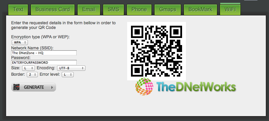 Use QR (Quick Response) Codes to share and join a Wi-Fi Network on Android