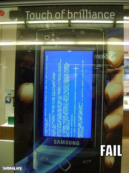 Hilariously funny places where BSOD (Blue Screen of Death) has been ...