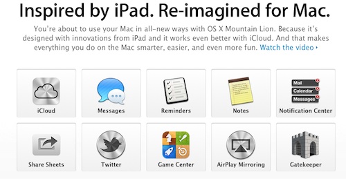 Apple announces OS X 10.8 Mountain Lion with a heap of new features, download now, well Almost